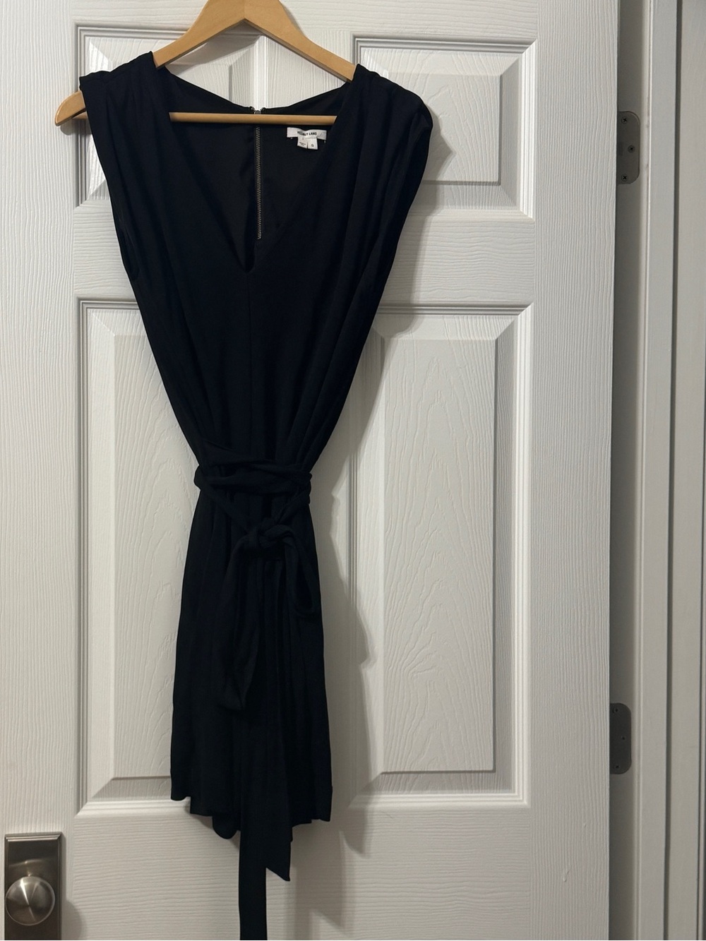 Helmut Lang black shorts romper